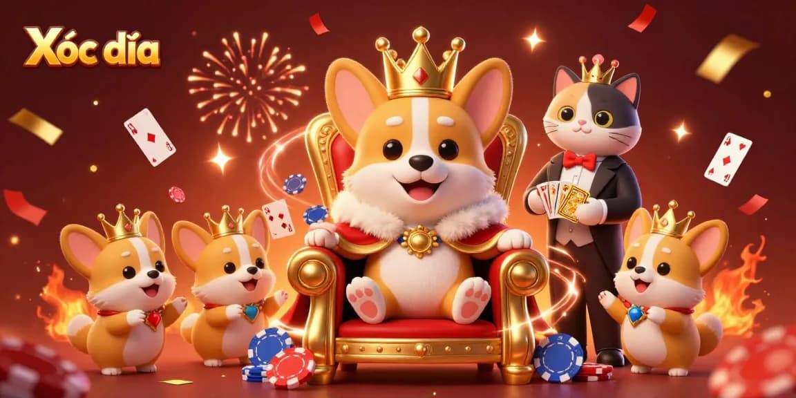 Players enjoy thrilling Xóc đĩa action with colorful cards and vibrant casino atmosphere.