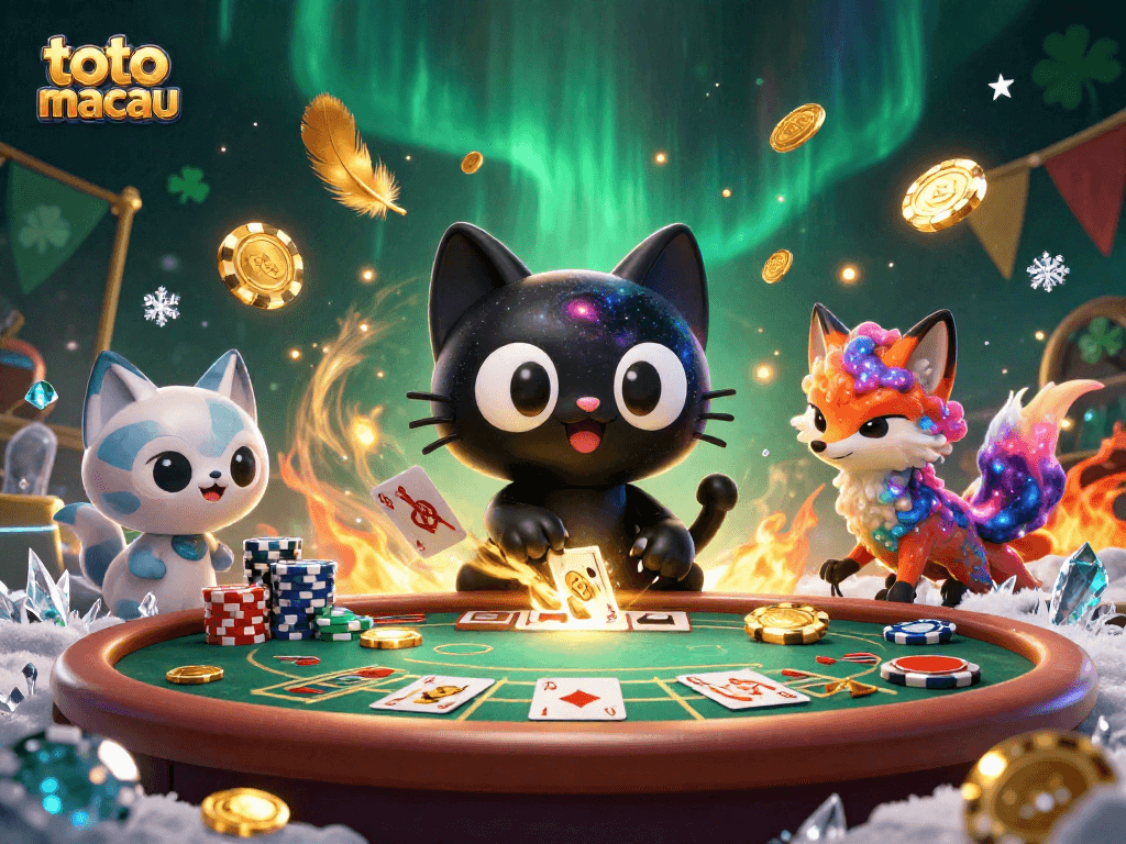 Engage in thrilling gameplay at toto macau with vibrant casino elements and dynamic characters.