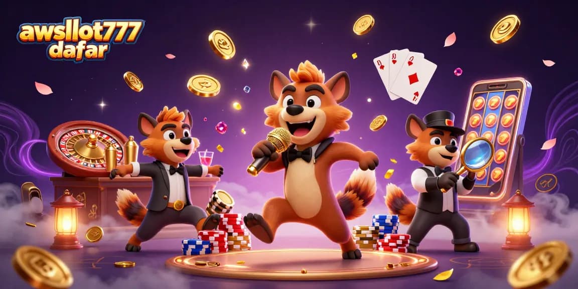 Experience thrilling gameplay with awslot777 daftar in a vibrant casino scene filled with action.