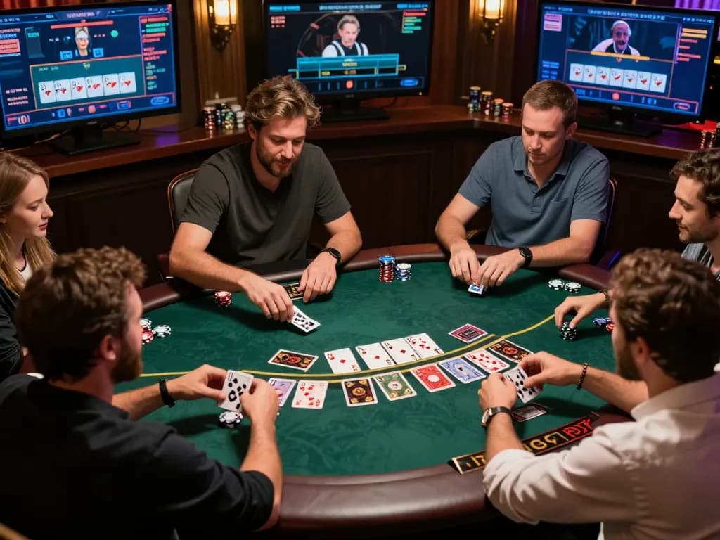 Players strategizing their moves in an online Blackjack game on 98win platform.