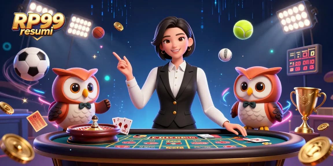 Experience the thrill of gaming on RP99 resmi with dynamic dealers and visually rich casino elements.