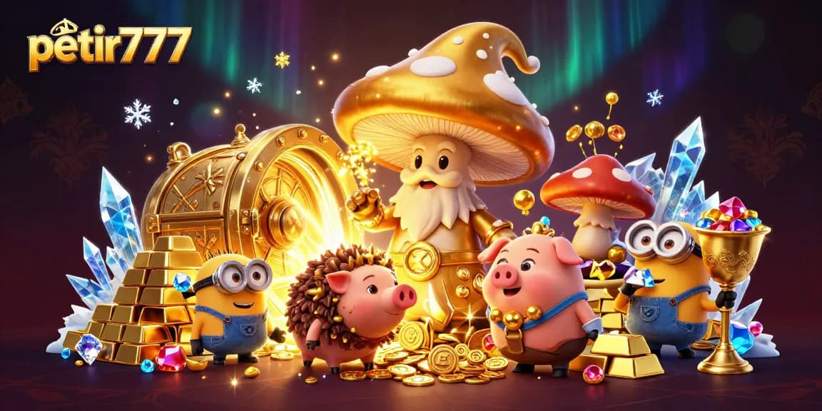 Experience the magic of petir777, where golden treasures and riches await players amid enchanting characters.