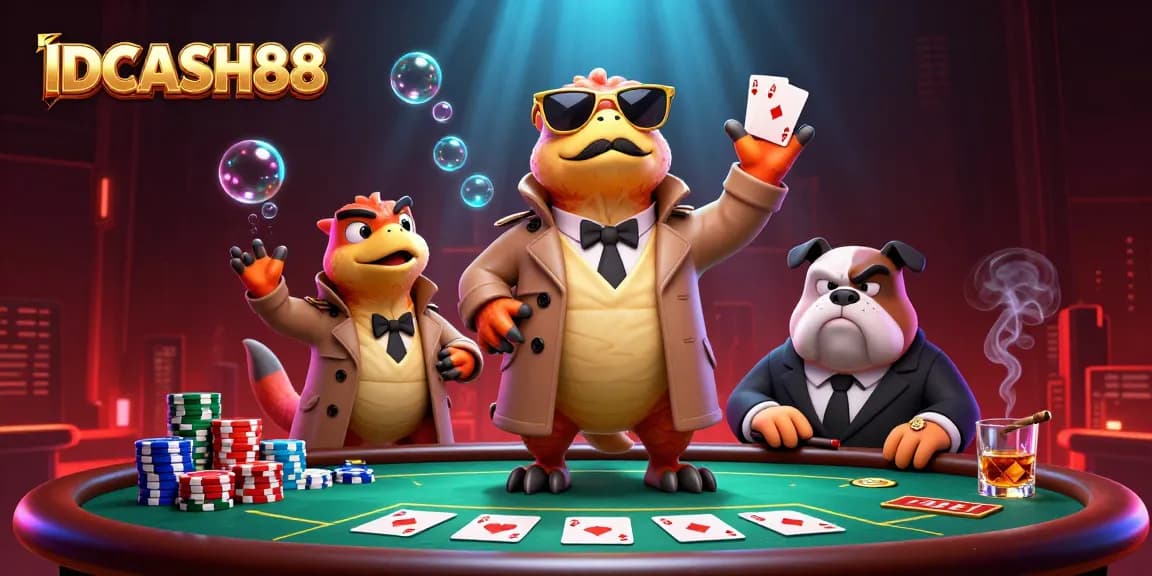 Experience the thrill of IDCASH88 at a VIP casino, where raptors disguised blend in hilariously.