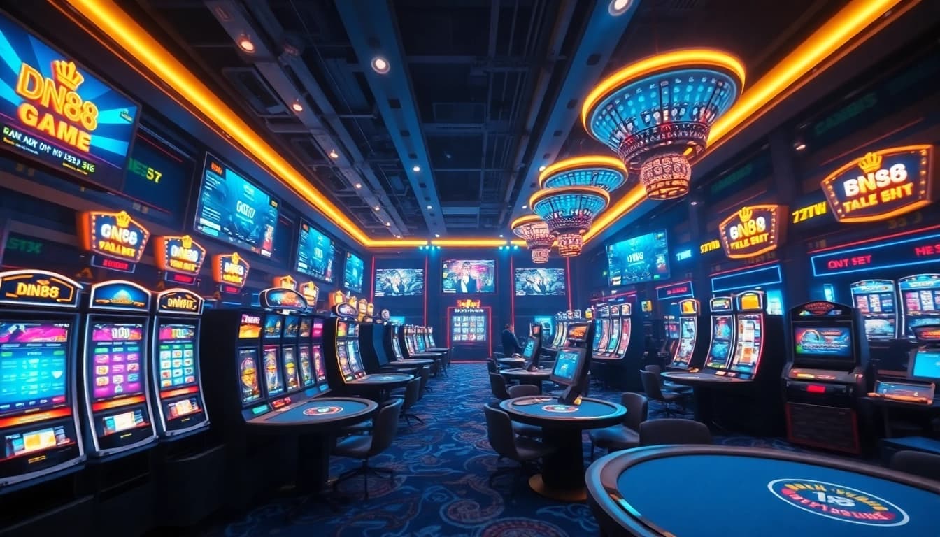 Experience the thrill of betting at DN88 with a vibrant digital casino atmosphere.