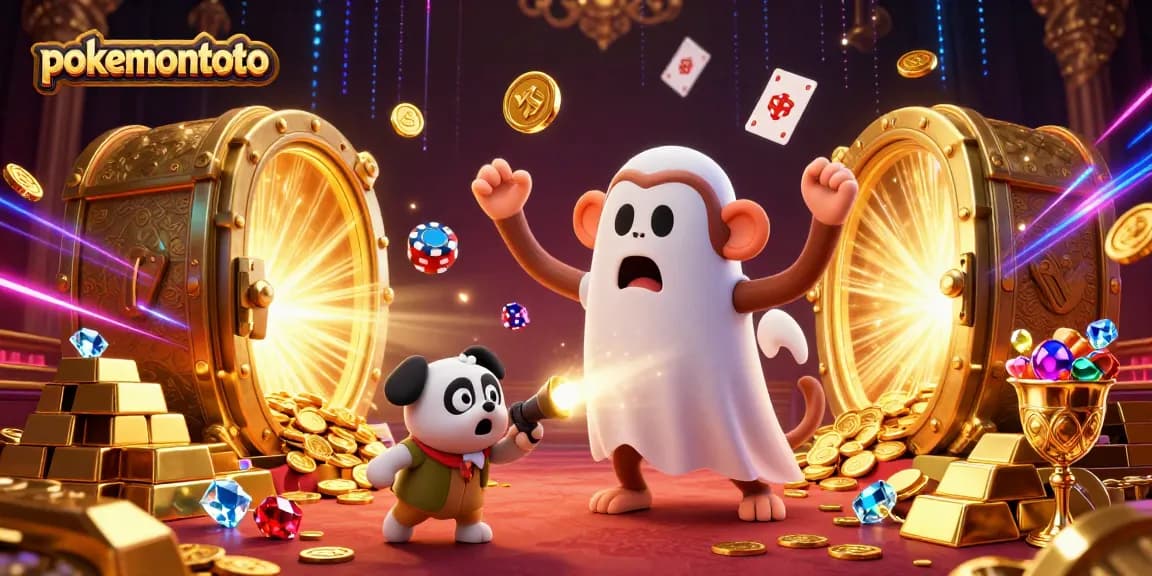 Experience the excitement of pokemontoto with a vibrant casino scene featuring mystical characters and treasures.