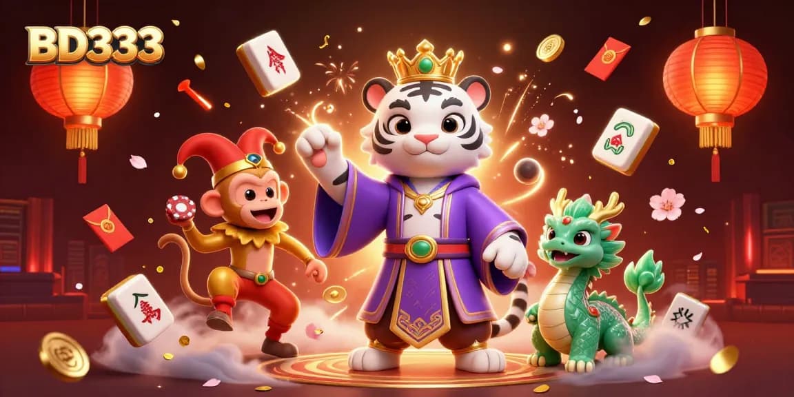Engage with the exciting world of BD333 casino gaming featuring a magical scene with key characters.
