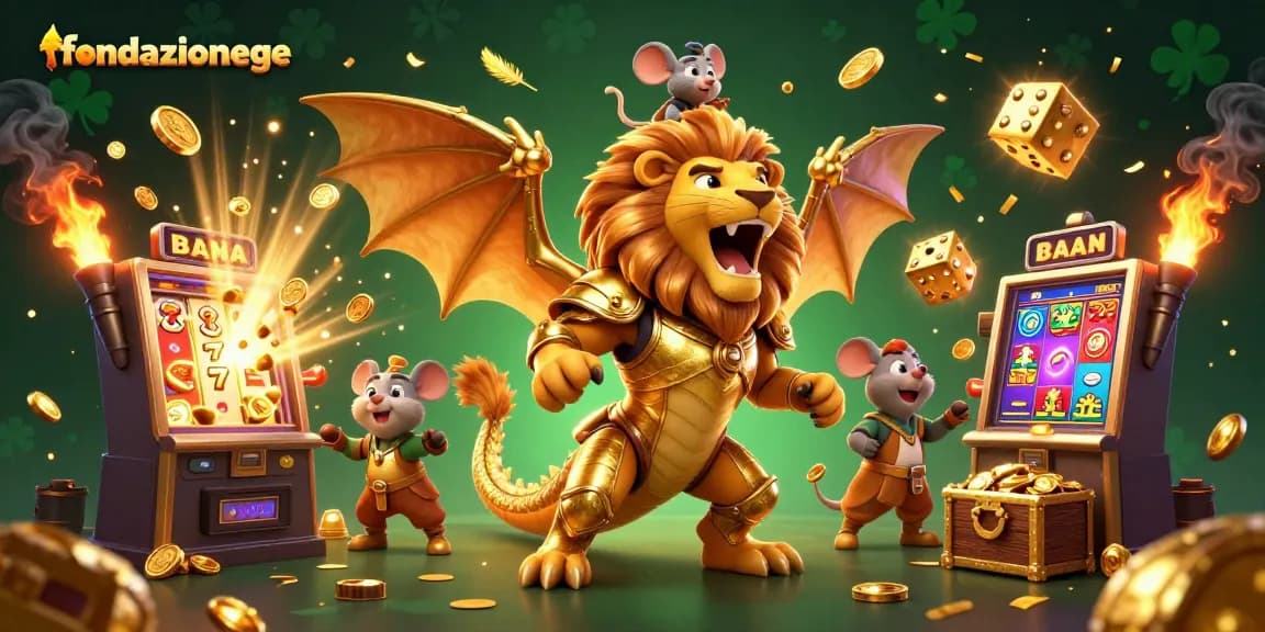 fondazionege showcases an exhilarating jackpot scene with dynamic 3D characters and vibrant casino elements