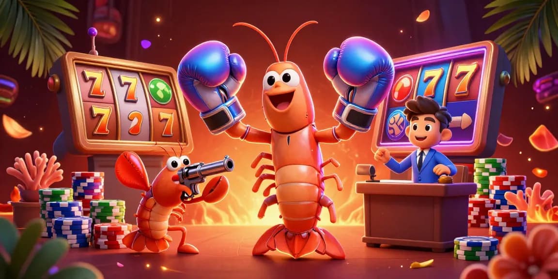 Slot200 menghadirkan permainan slot dengan karakter kartun yang menarik dan elemen kasino di sekitarnya.