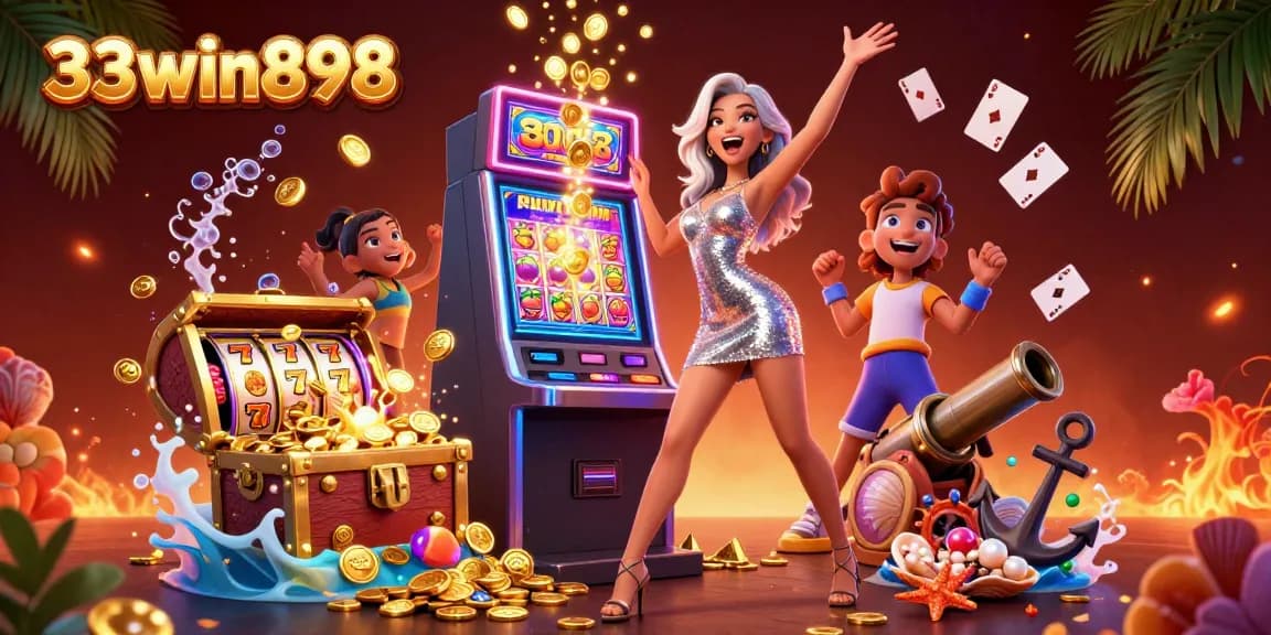 Experience excitement at 33win898 with thrilling slot machines and celebratory wins!