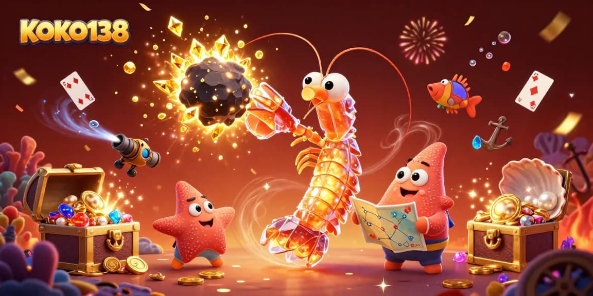 KOKO138 menghadirkan pengalaman bermain yang seru dengan karakter dan unsur kasino yang menarik dalam ilustrasi 3D yang hidup.