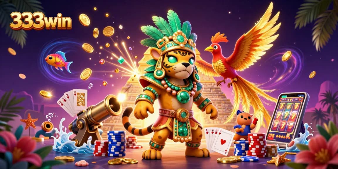 Experience thrilling fish shooting action at 333win with vibrant colors and dynamic game elements.