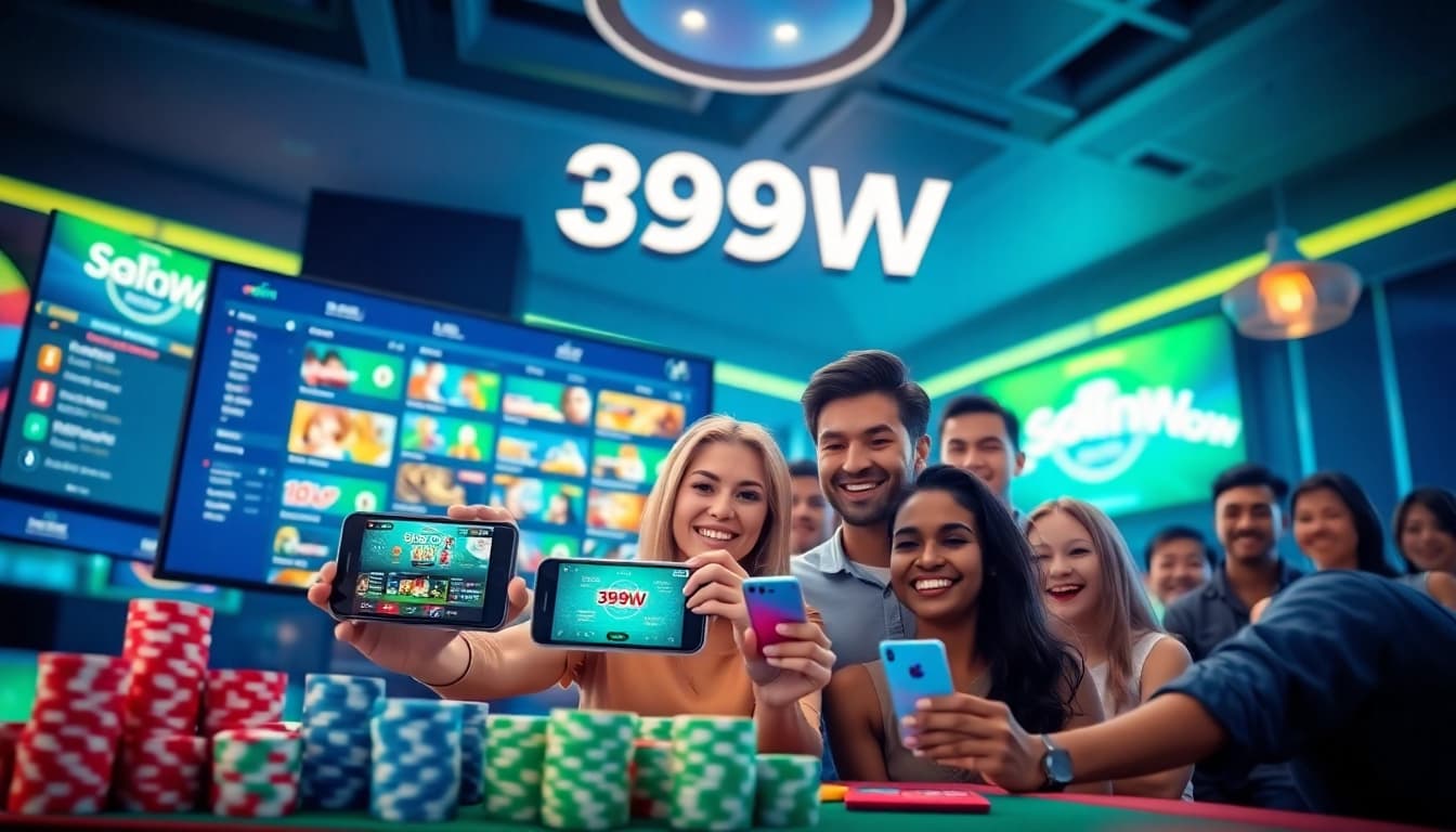 Dynamic representation of 399W, the trusted Brazilian online betting platform, showcasing its vibrant gaming interface and user engagement.
