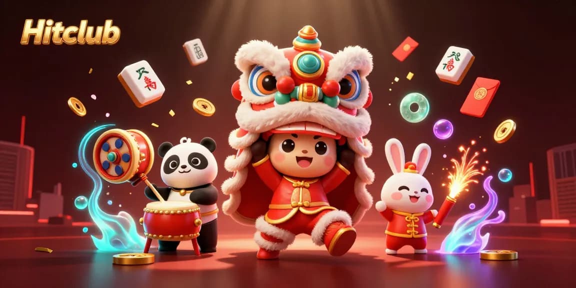 Experience the excitement at Hitclub with engaging 3D casino elements and vibrant characters.