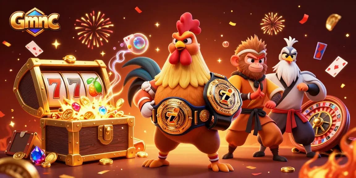 Gmnc reveals winning strategies in a vibrant casino scene with dynamic characters and rich details.