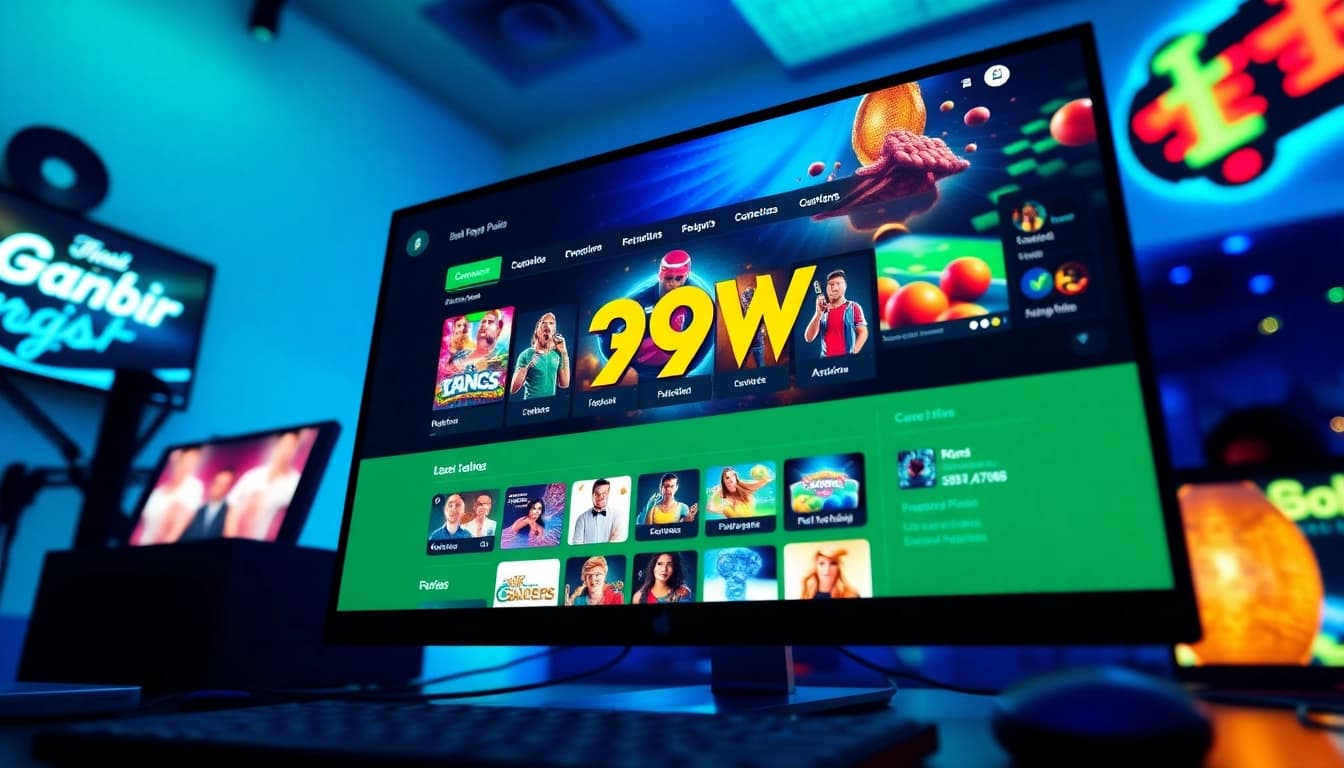 Engaging scene of the 399W online betting platform featuring interactive games and customer support.