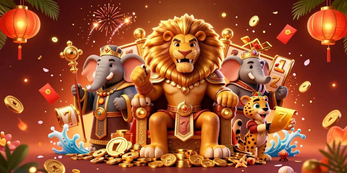 Jellyrollskidswear sajikan slot bertema dengan raja singa, gajah bijak, dan cheetah ceria.