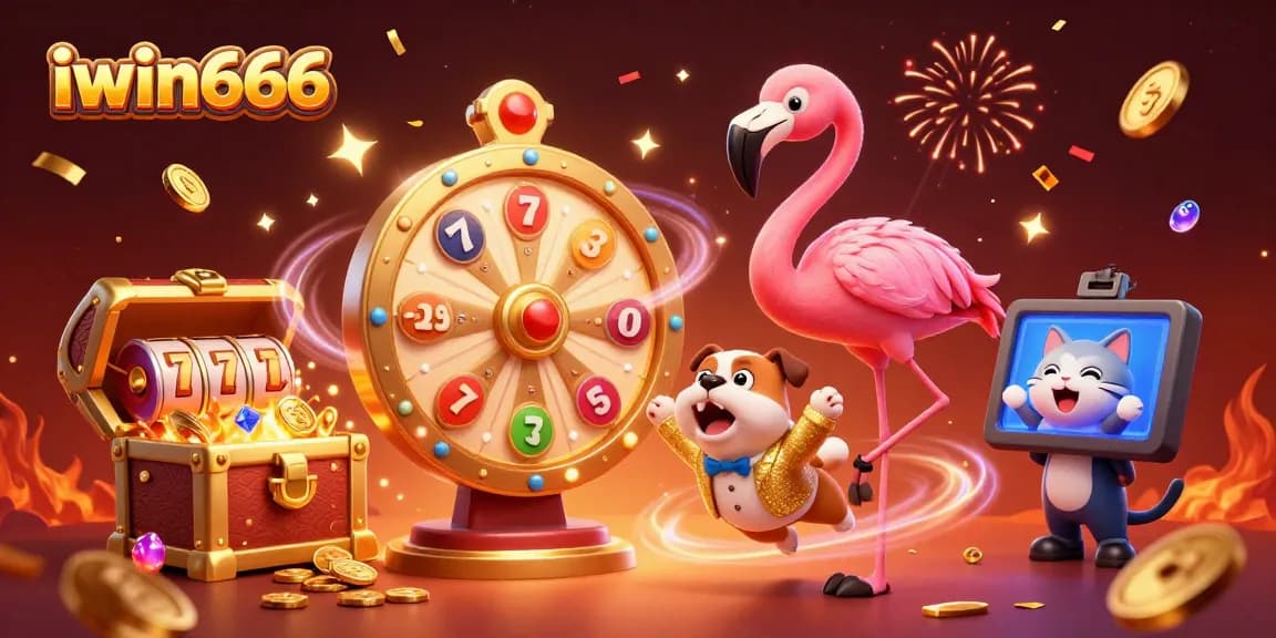 Spin the prize wheel at iwin666 and enjoy the dazzling casino excitement with vibrant characters.
