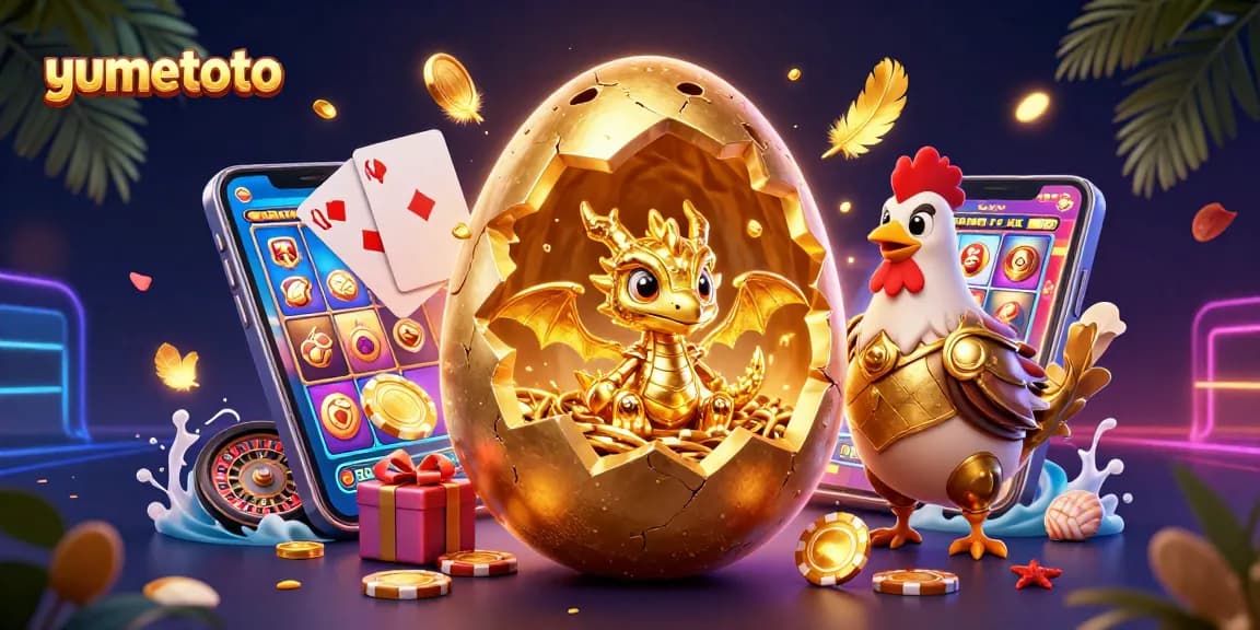 Engage with yumetoto and experience the excitement of colorful slots and thrilling gaming action in a vibrant casino scene.