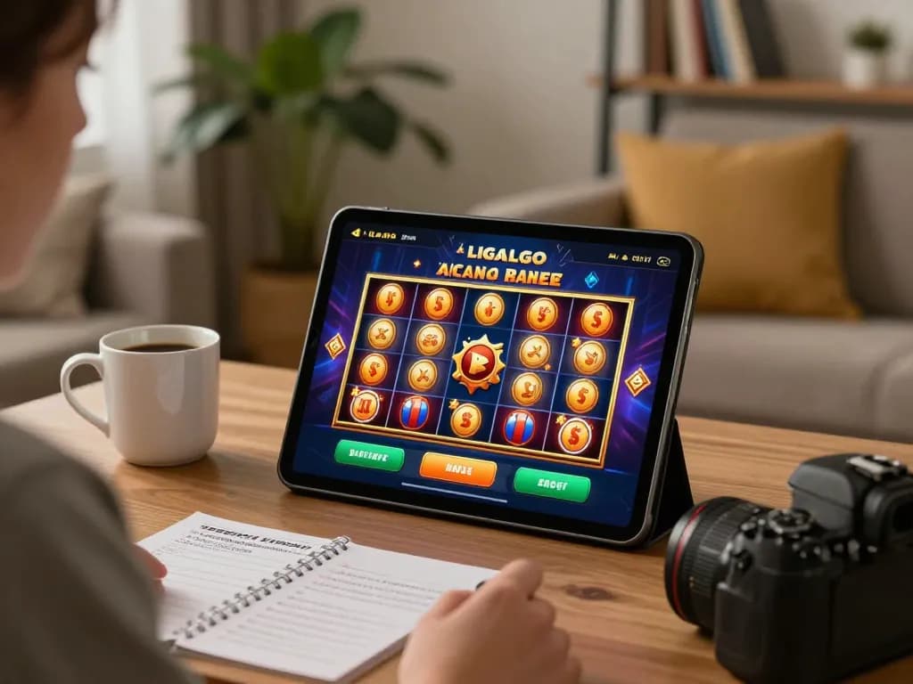 LIGALGO online gaming session showcasing strategic slot gameplay from the comfort of home