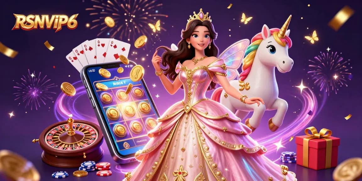 Experience winning moments with RSNVIP6 amid vibrant online casino games and magical atmosphere.