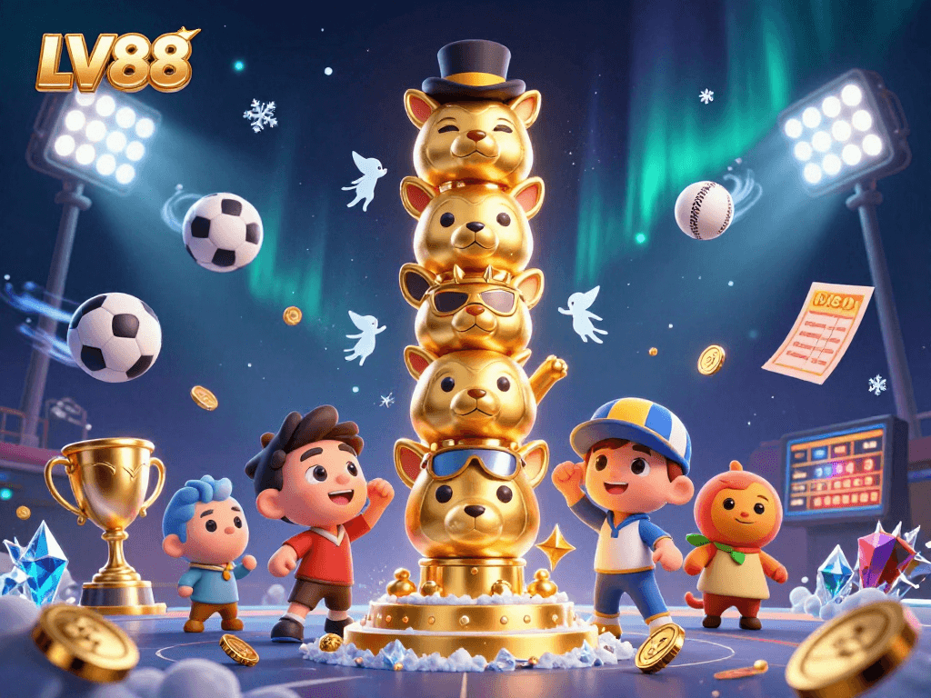 Engage in thrilling gameplay at LV88, featuring colorful characters and dynamic betting elements.