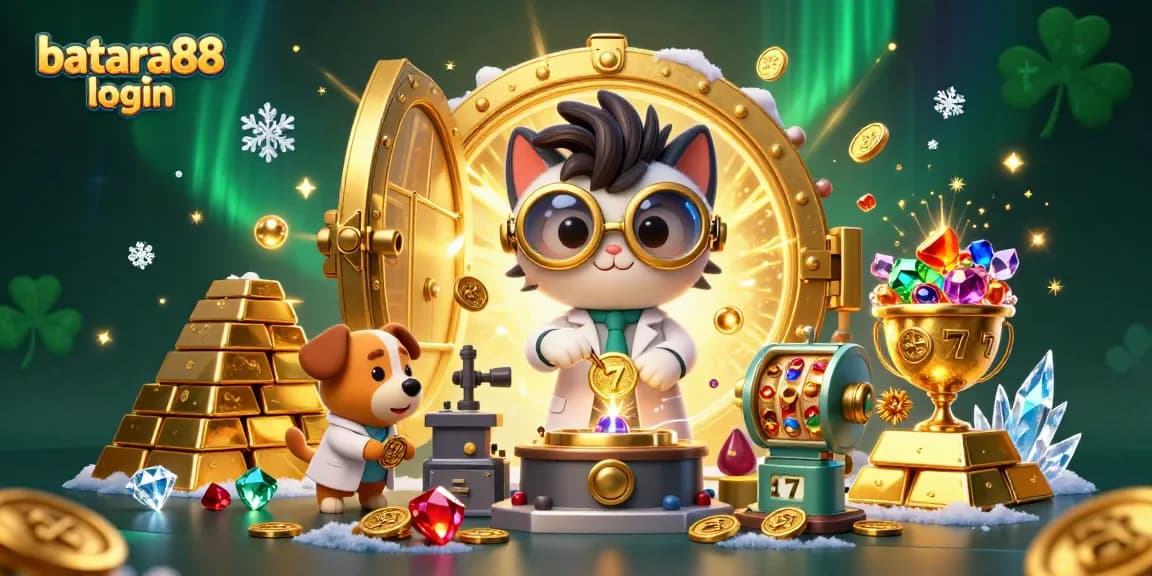 Engaging illustration of batara88 login showing vibrant characters in an exciting casino scene.