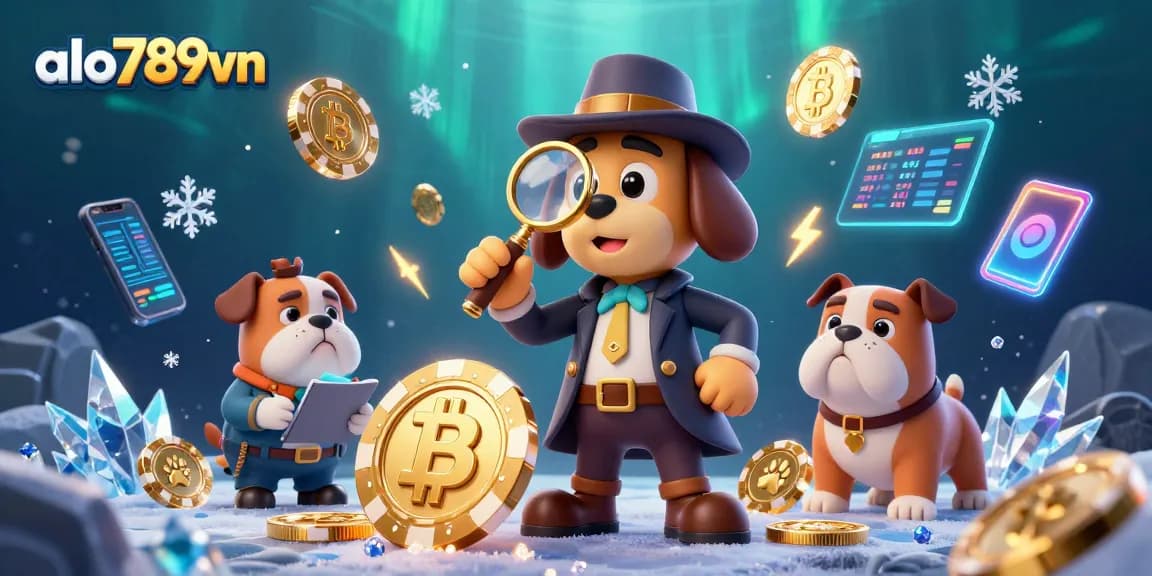 Discover exciting poker clues with alo789vn in this vibrant 3D gambling scene.