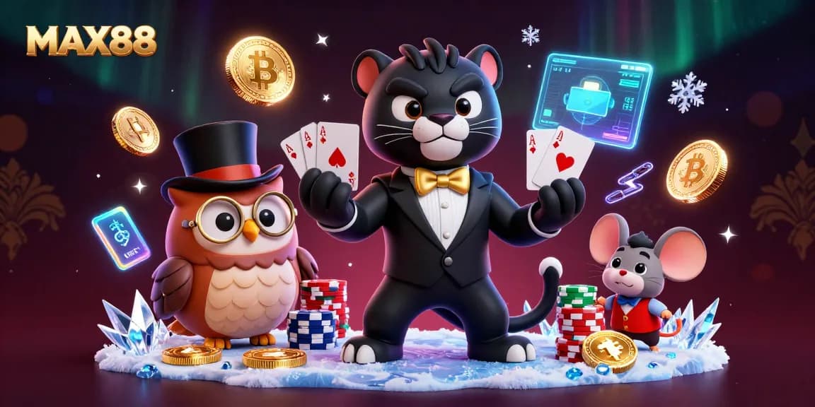 MAX88 brings you an exciting casino atmosphere with stylish characters and vivid elements.