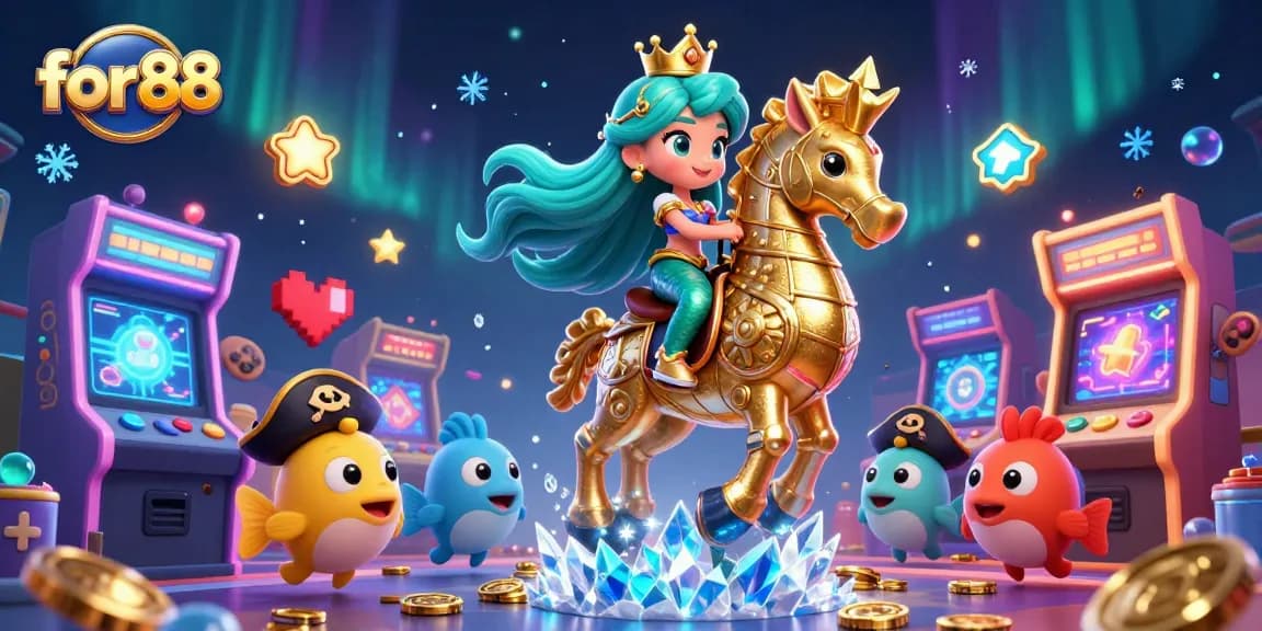 Play thrilling games at for88's fantastical casino with colorful characters and vibrant gameplay elements.