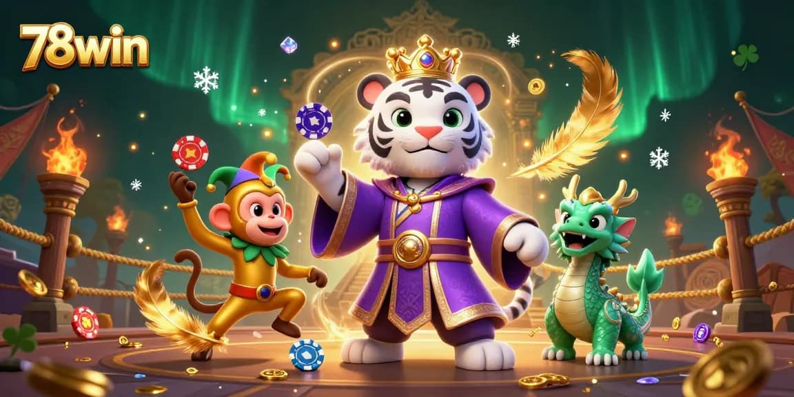 Experience thrilling gameplay with 78win as the tiger, monkey, and jade dragon bring excitement to life.