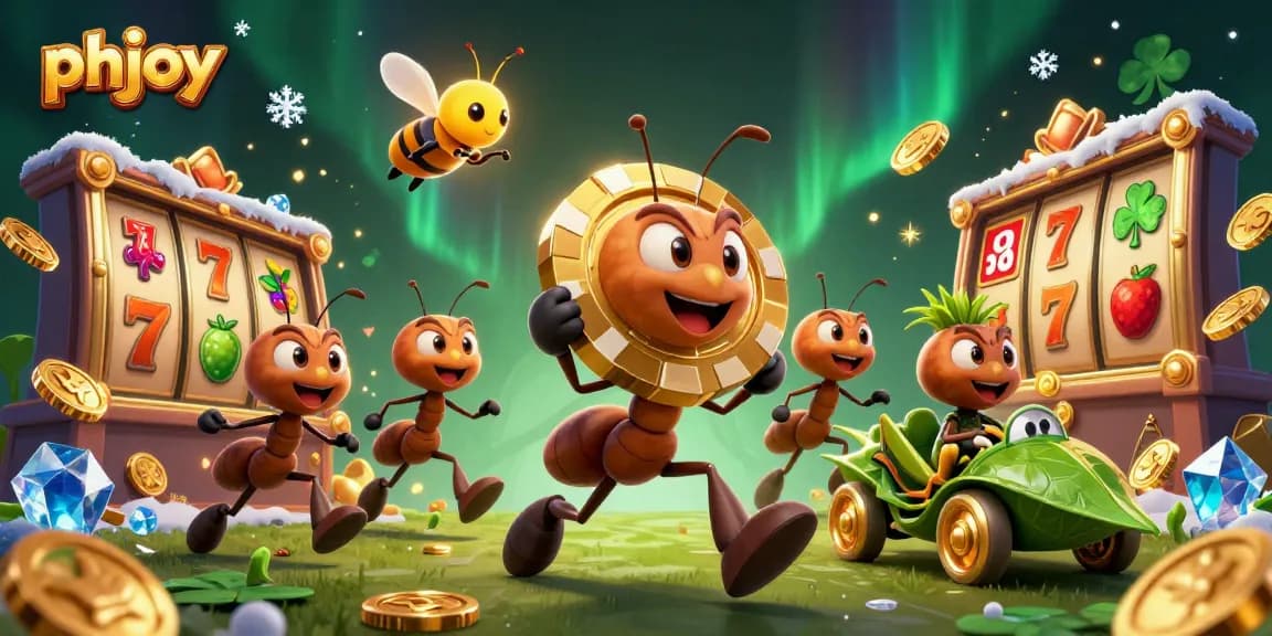 Experience thrilling gains with phjoy's dynamic slot games featuring an adventurous ant heist.