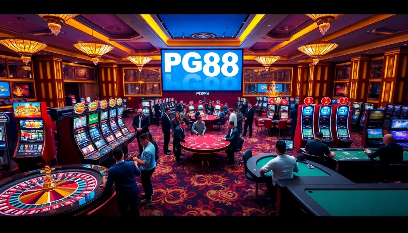Experience thrilling gameplay at PG88 with vibrant casino games and luxurious atmosphere.