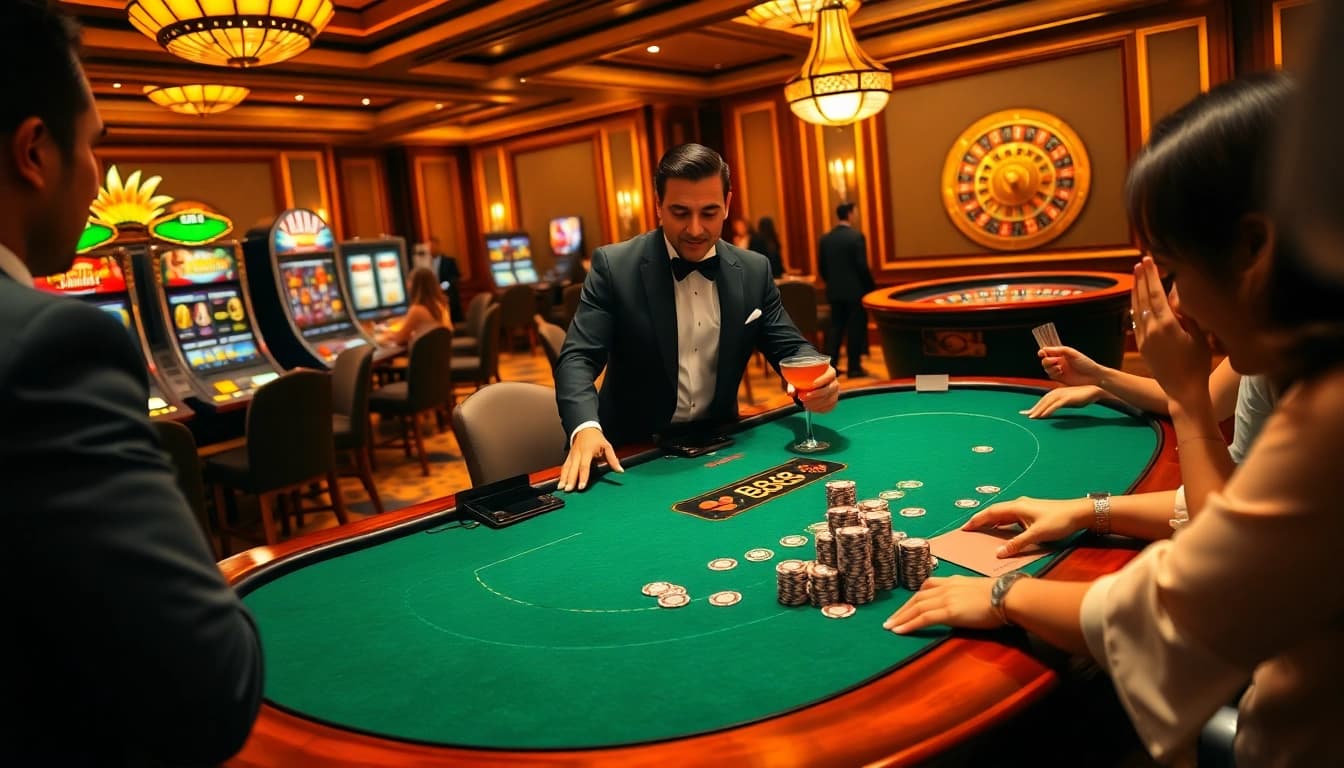 Experience the thrill of winning at BJ888's upscale blackjack games with professional dealers.