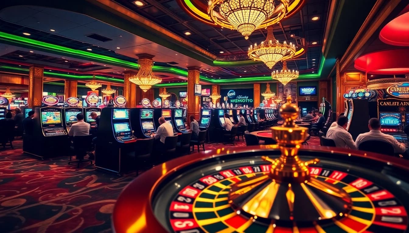 Experience the thrill of KENZOTOTO's online gaming world with vibrant casino scenes.