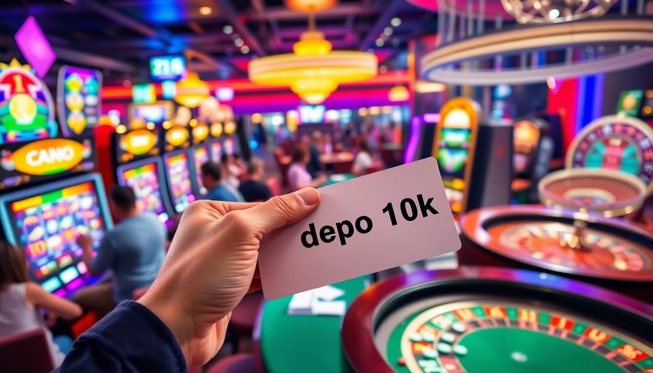 Engage with exciting slots at depo 10k casino, featuring vibrant machines and thrilling gameplay.