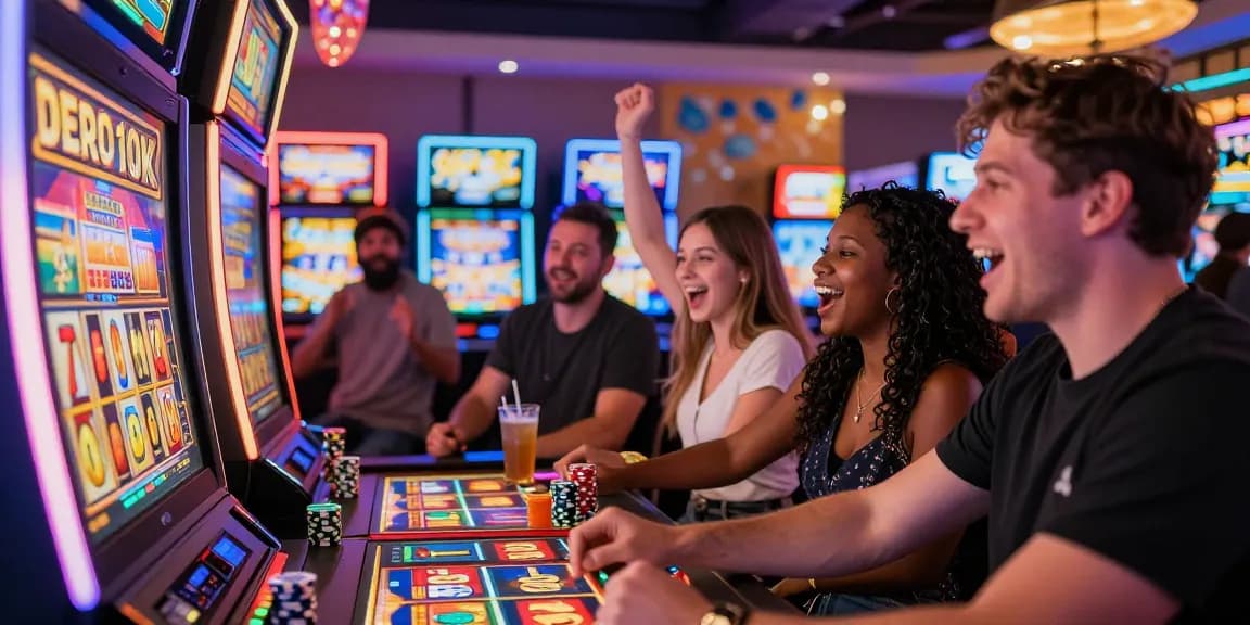 Pengalaman bermain slot depo 10k di kasino dengan kebahagiaan dan kemenangan.