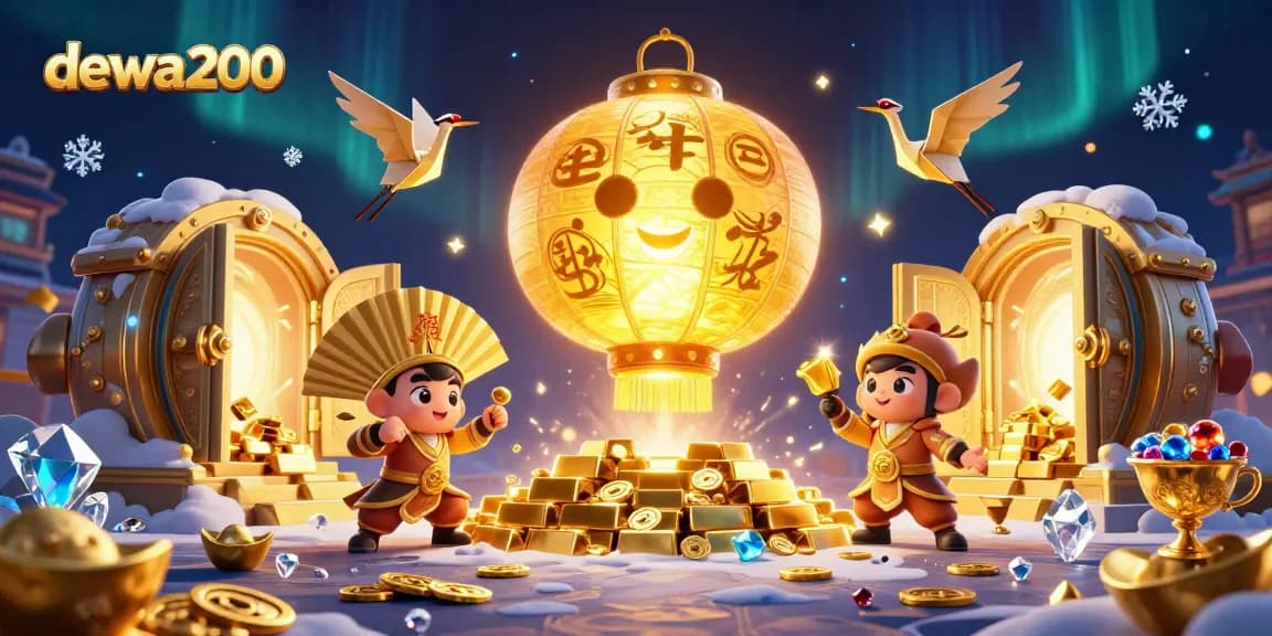Menangkan permainan di dewa200 dengan lampion emas raksasa di kasino!