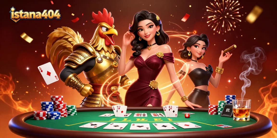 Experience victory at istana404 with thrilling poker and vibrant celebrations.