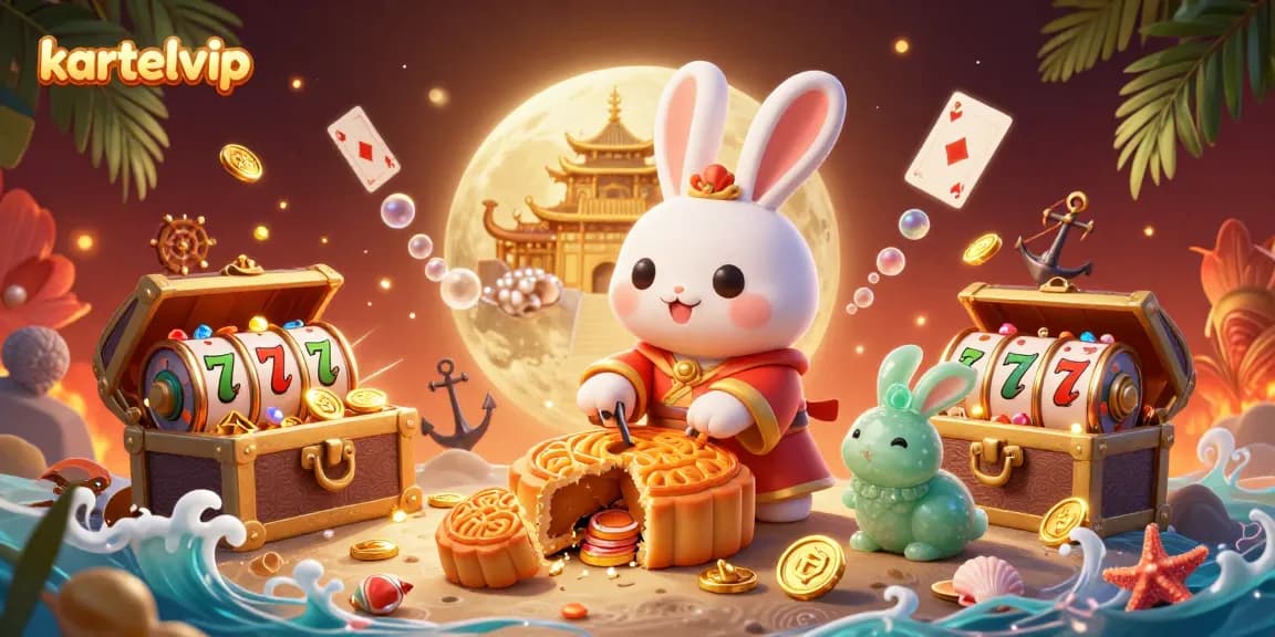 Experience the thrilling adventure of kartelvip with a vibrant casino-themed 3D illustration featuring unique gaming elements.