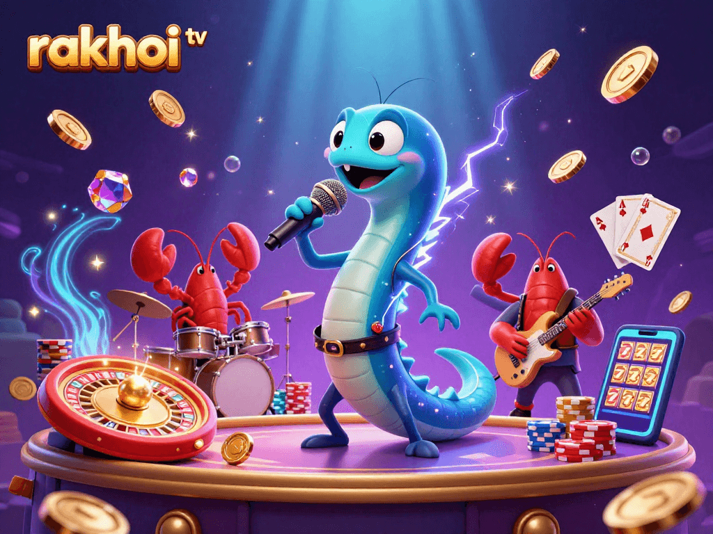 Engage with rakhoi tv's thrilling underwater casino, featuring an electric eel and lively music performance.