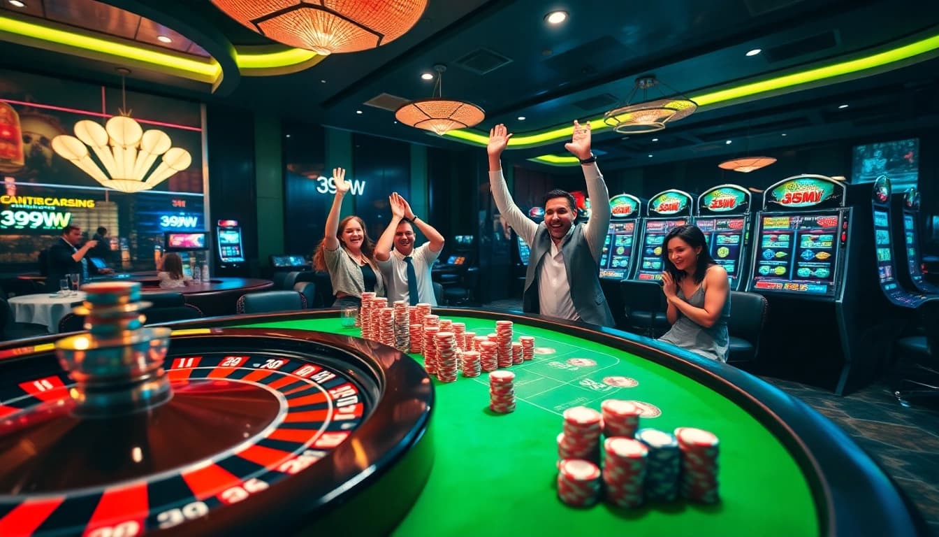 Experience the excitement of 399W with vibrant casino actions and stunning game elements.