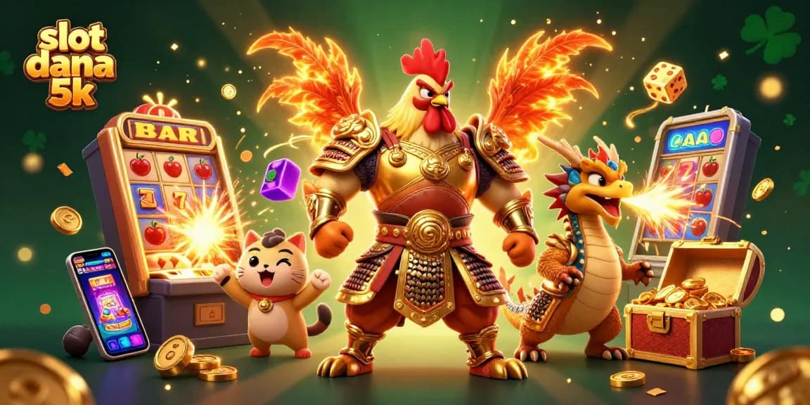 Mainkan slot dana 5k dengan karakter berani dalam pertempuran seru dan jackpot yang memukau.