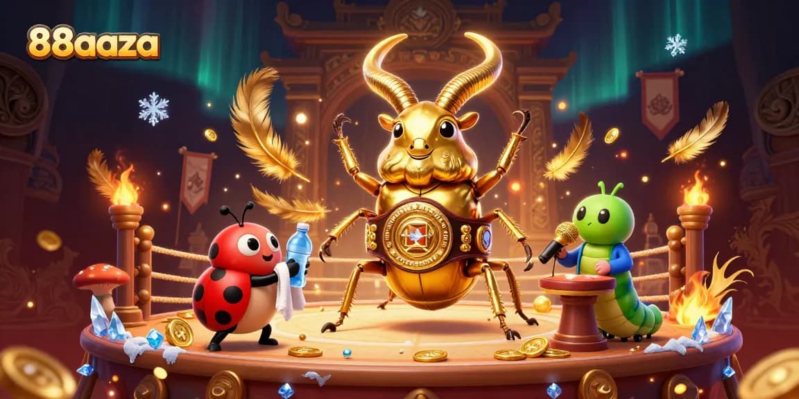 Bet on thrilling matches at 88aaza with a dynamic 3D casino showdown illustration.