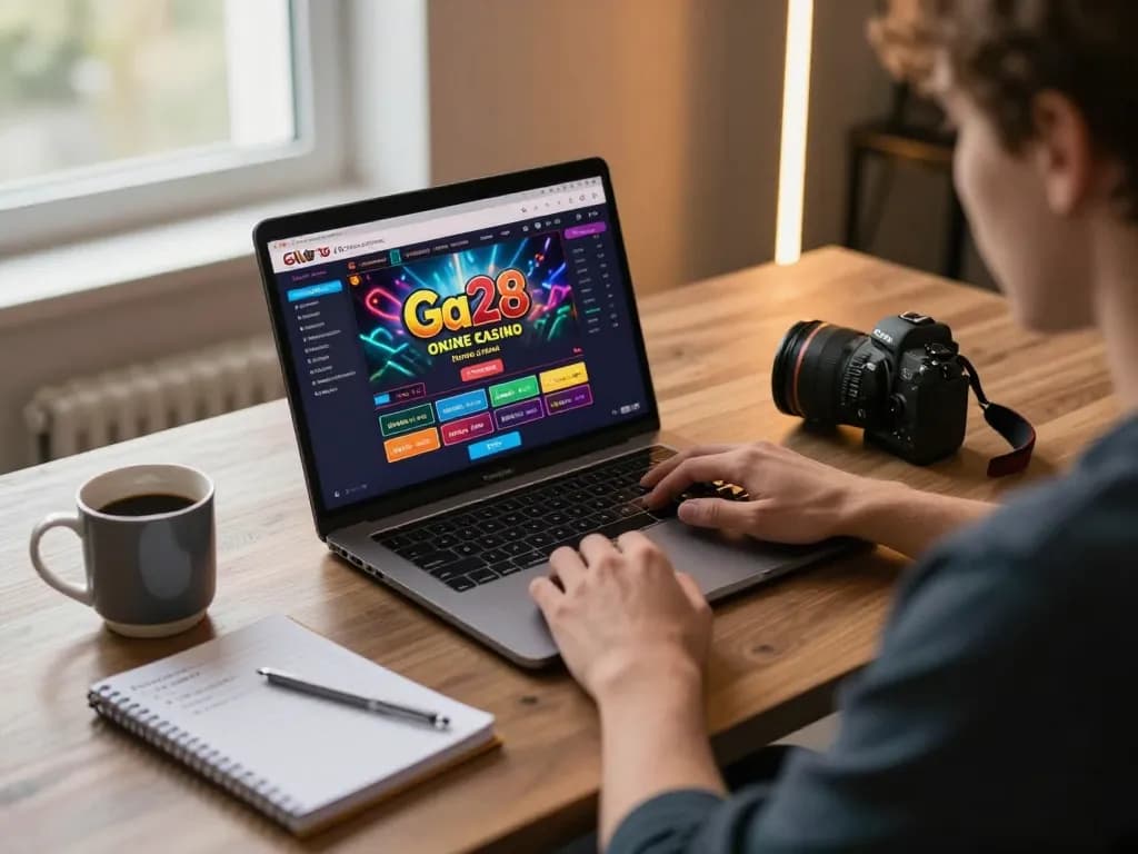 Engaging in online gaming with Ga28, showcasing strategic play in a cozy setting