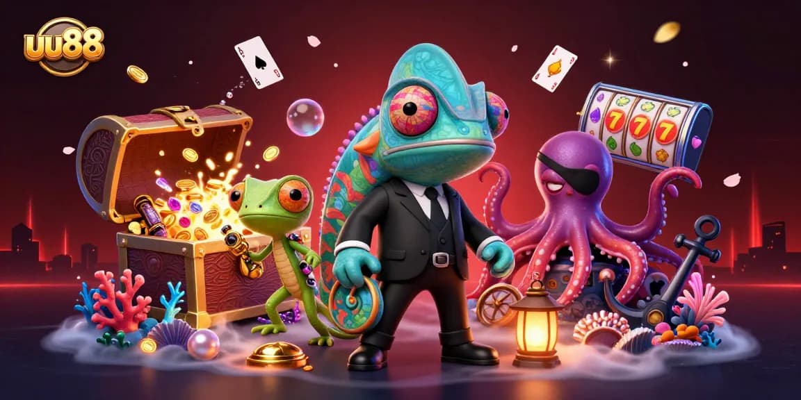 Experience thrilling gambling at uu88 with vibrant characters and dynamic casino elements.