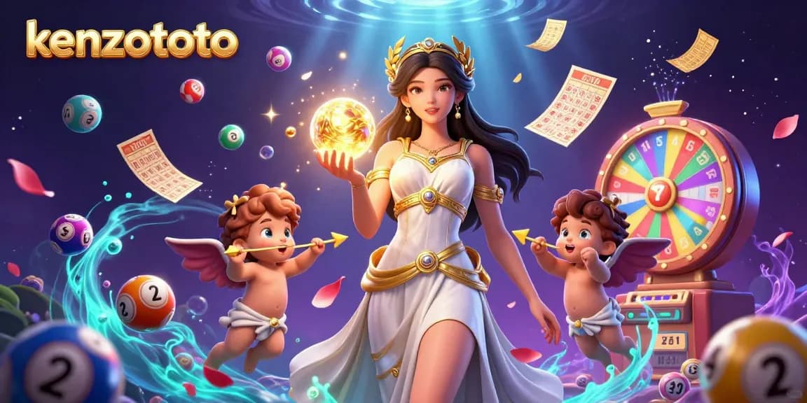 Engage in exciting gameplay with kenzototo's vibrant lottery balls, prize wheels, and cherubs.