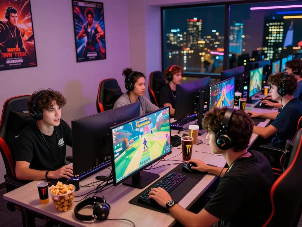 Engaged players enjoying games on mantra88 platform with vibrant screens and diverse backgrounds.