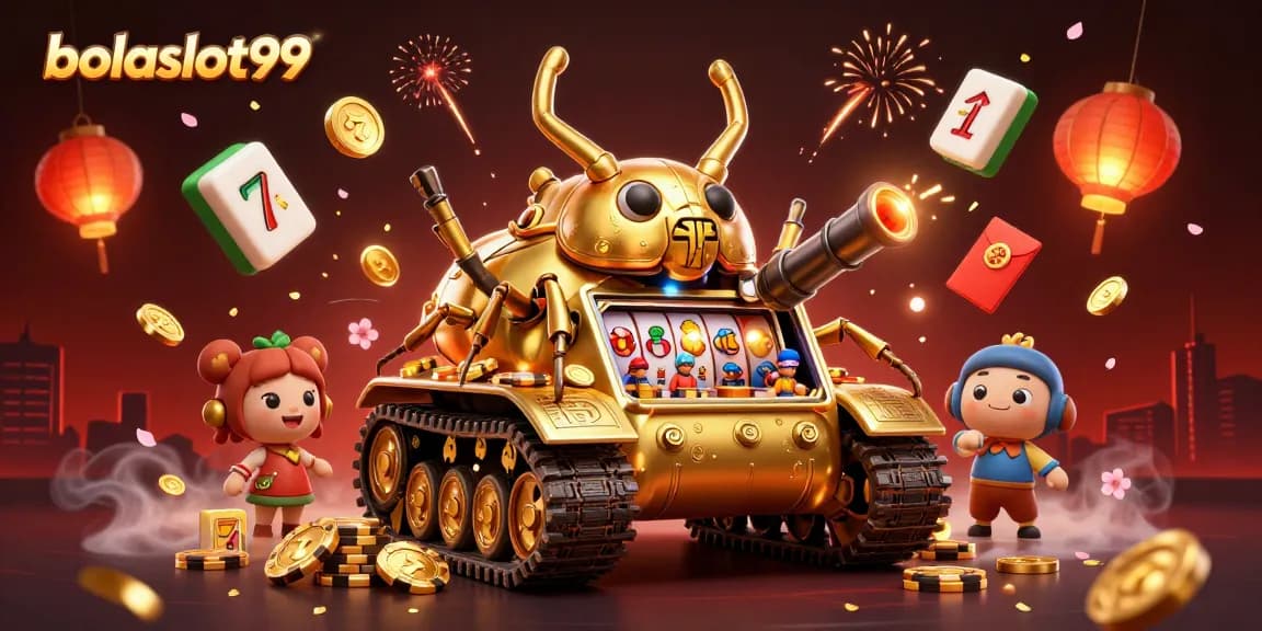 Engage with the vibrant world of bolaslot99 featuring a massive golden beetle tank casino.