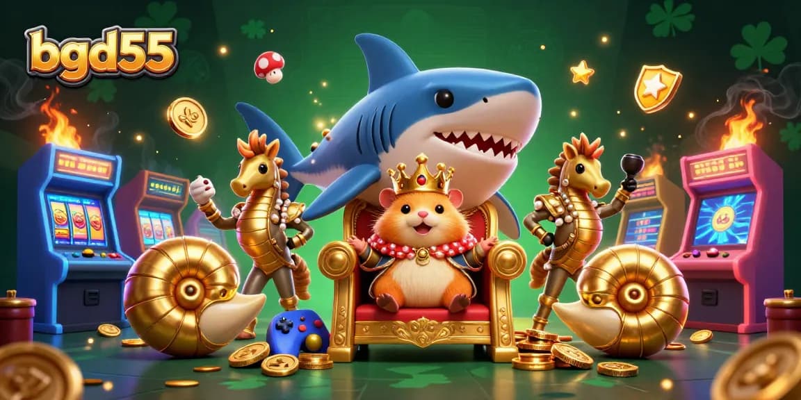 Engage with bgd55's exciting casino scene featuring a hamster king and rich gaming elements.