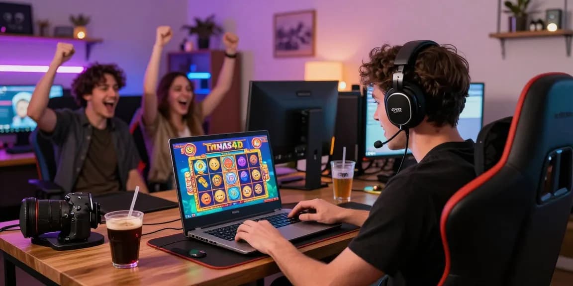 Tunas4D gaming experience with a player immersed in exciting slot game action.